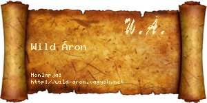 Wild Áron névjegykártya